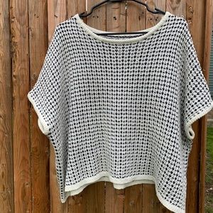 Light poncho sweater